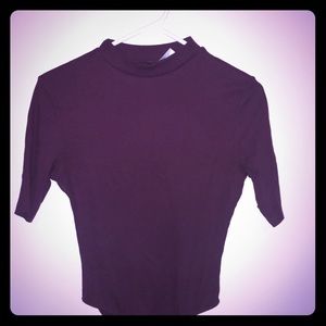 Purple maroon ish turtle neck body suit